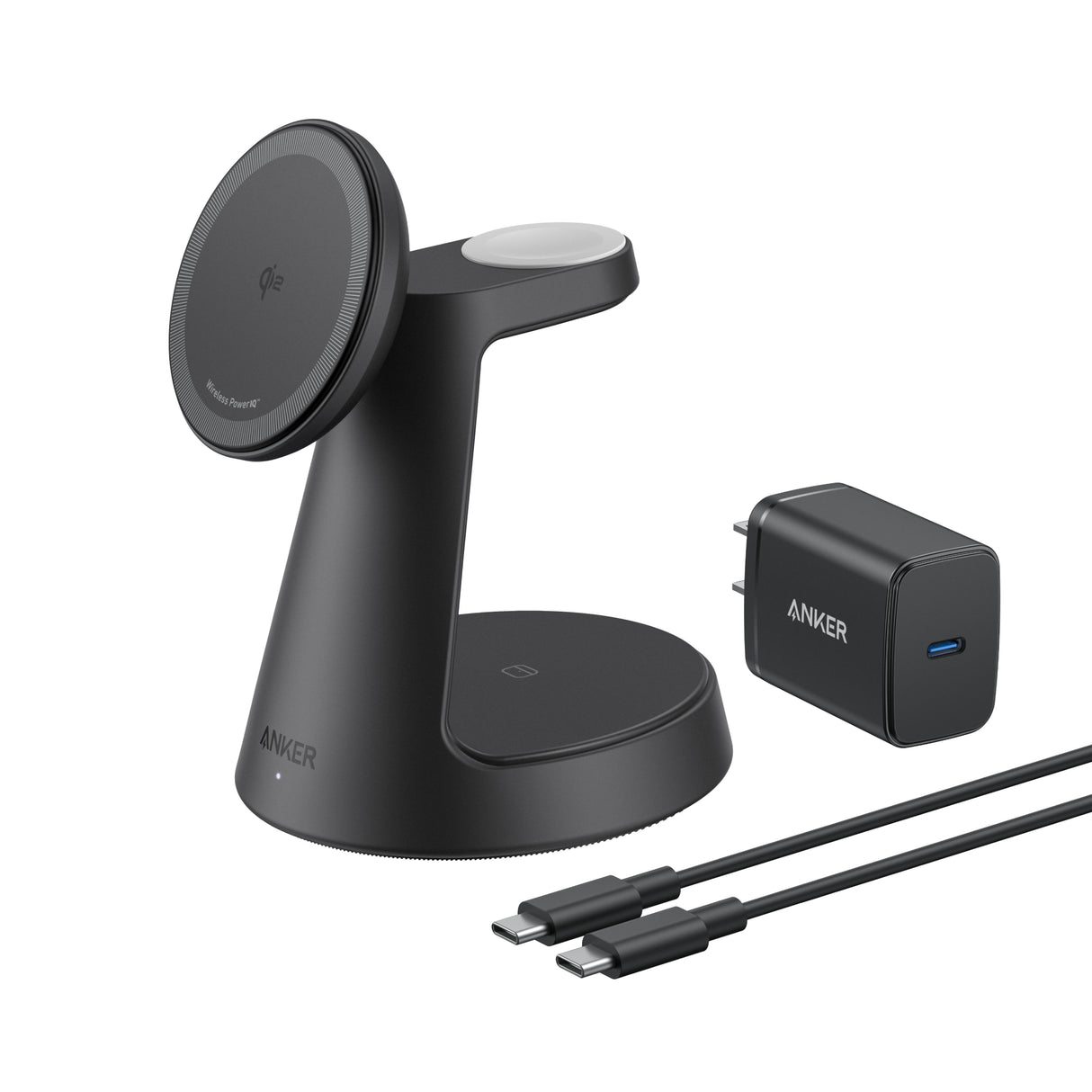Anker MagGo Wireless Charging Station (3-in-1, Dock Stand)
