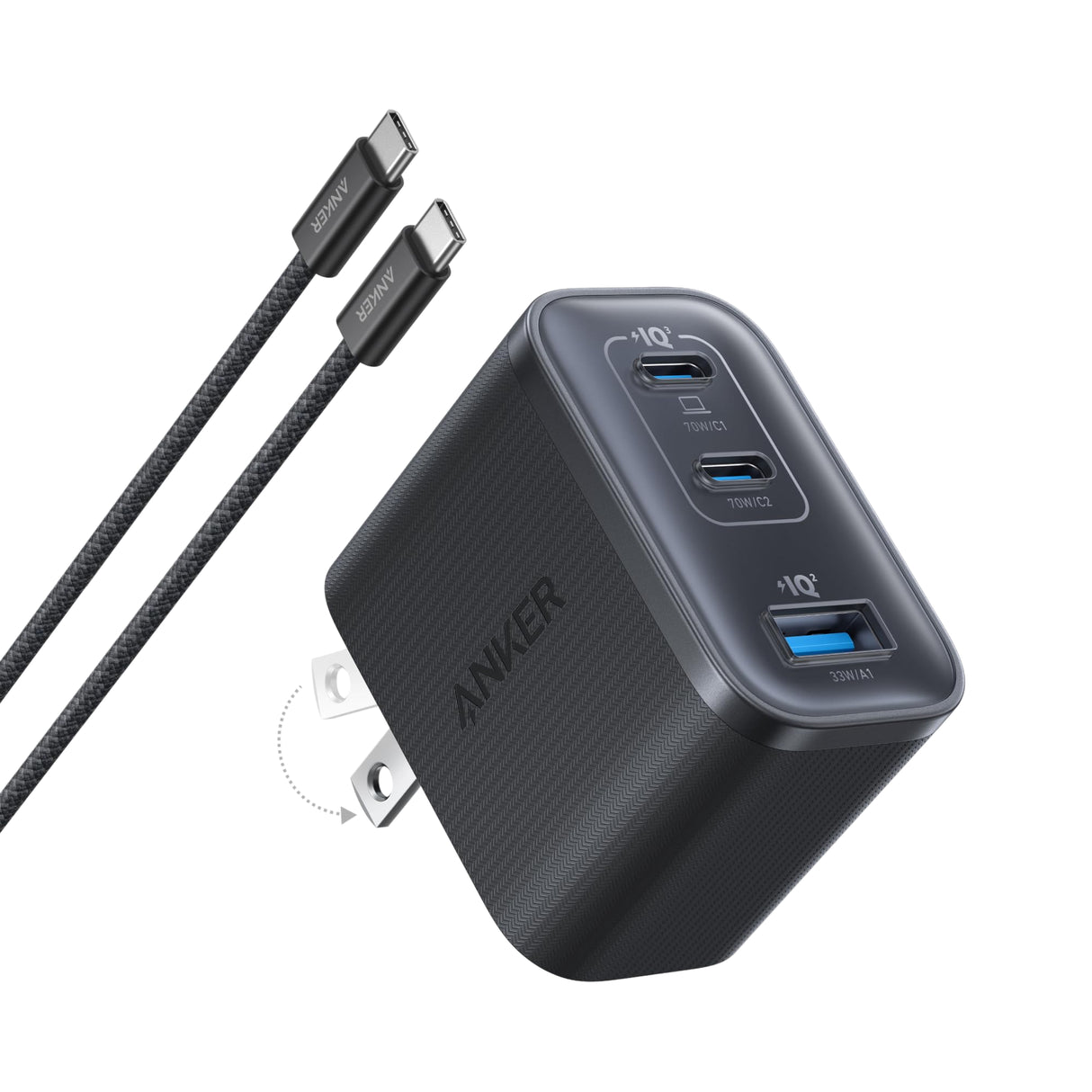 Anker Nano Charger (70W, 3 Ports)