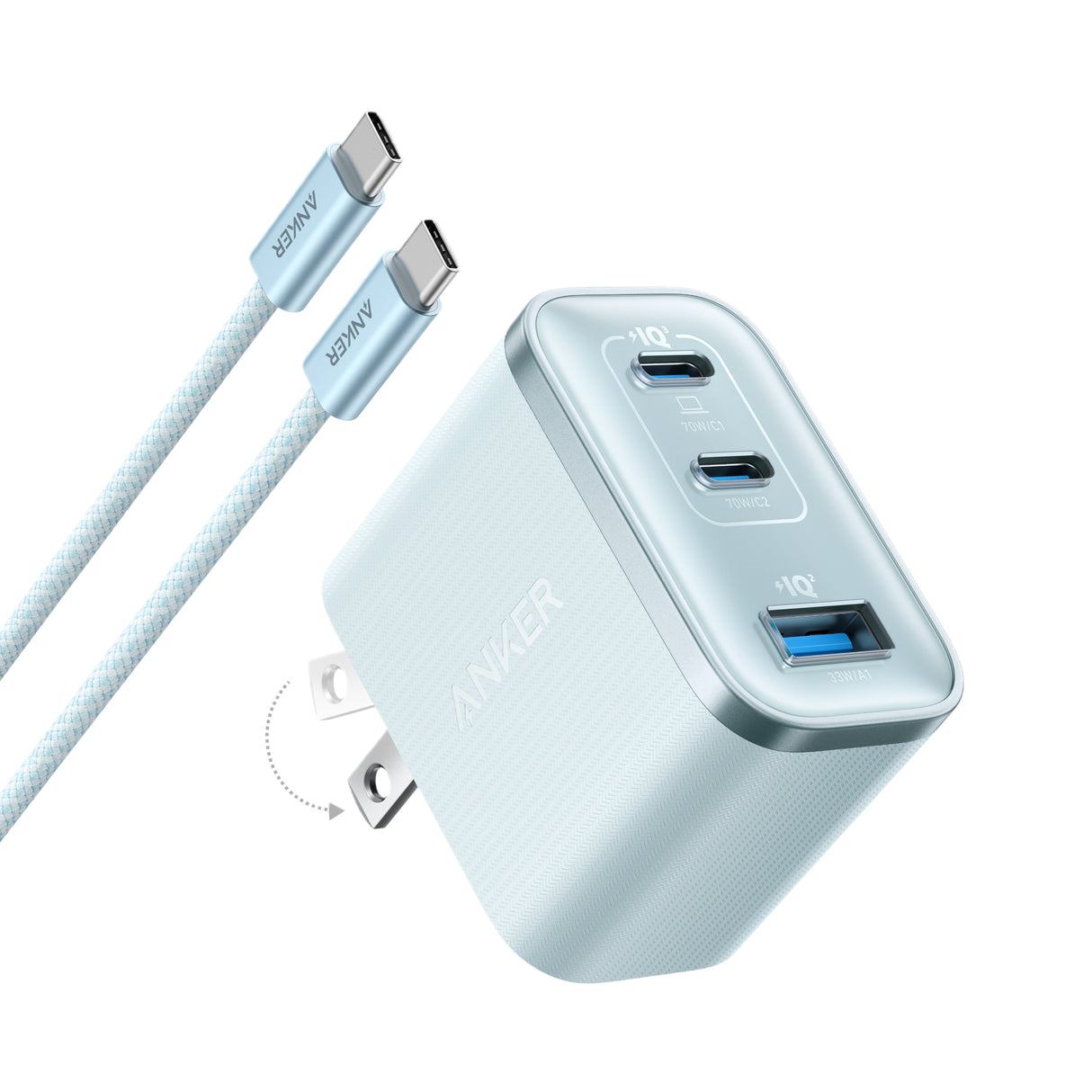 Anker Nano Charger (70W, 3 Ports)