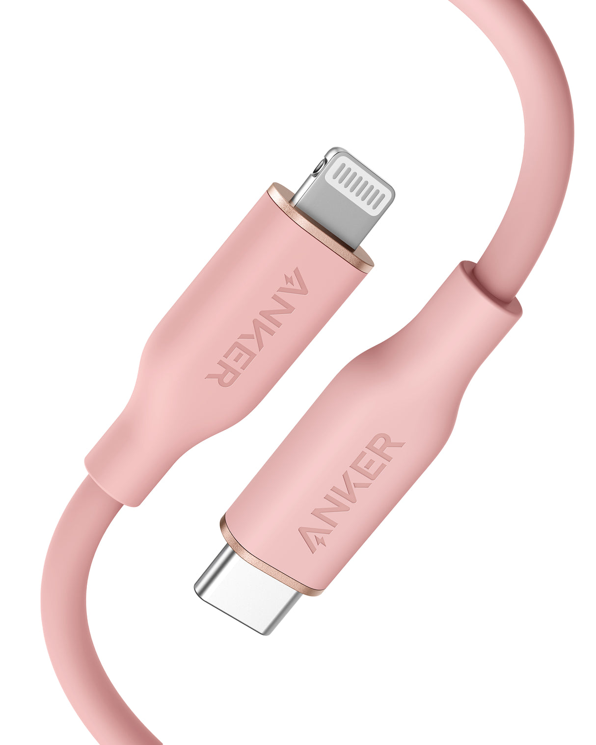 Anker <b>641</b> USB-C to Lightning Cable (Flow, 3 ft Silicone)