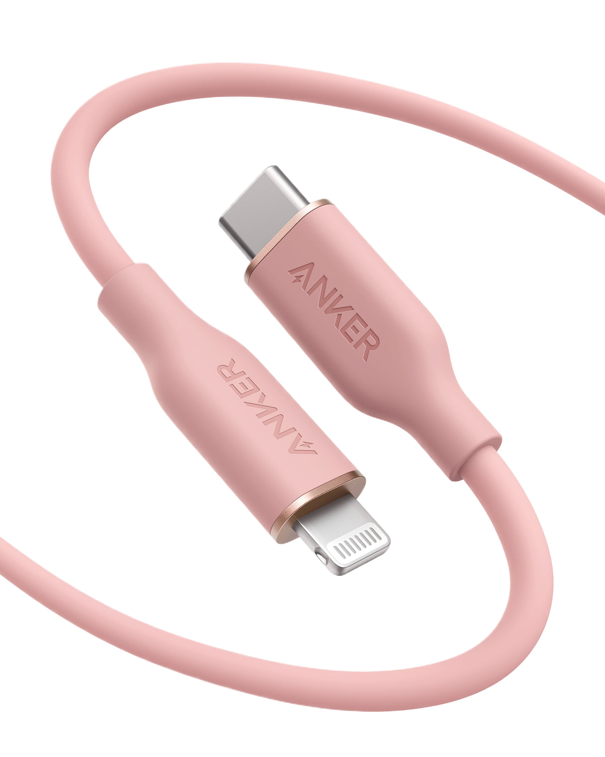 Anker <b>641</b> USB-C to Lightning Cable (Flow, 3 ft Silicone)