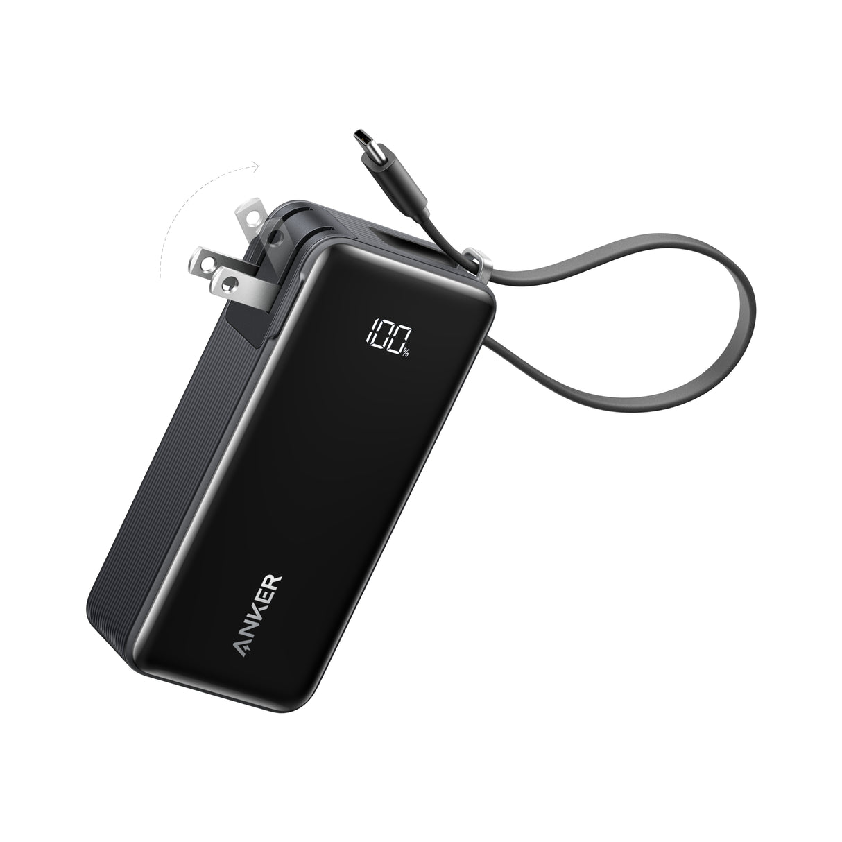 Anker Power Bank (10K, Fusion, Built-In Cable)-AKD Ink