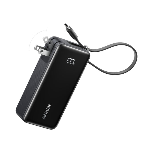 Anker Power Bank (10K, Fusion, Built-In Cable)-AKD Ink
