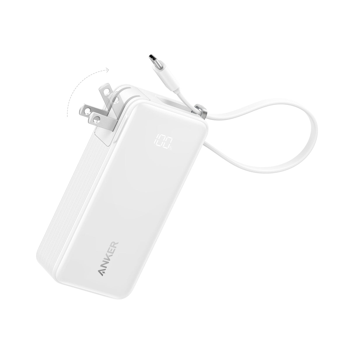 Anker Power Bank (10K, Fusion, Built-In Cable)-AKD Ink