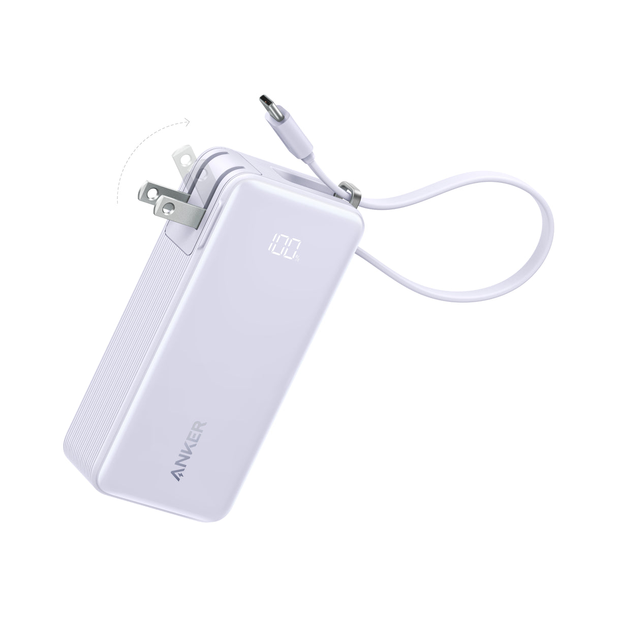 Anker Power Bank (10K, Fusion, Built-In Cable)-AKD Ink