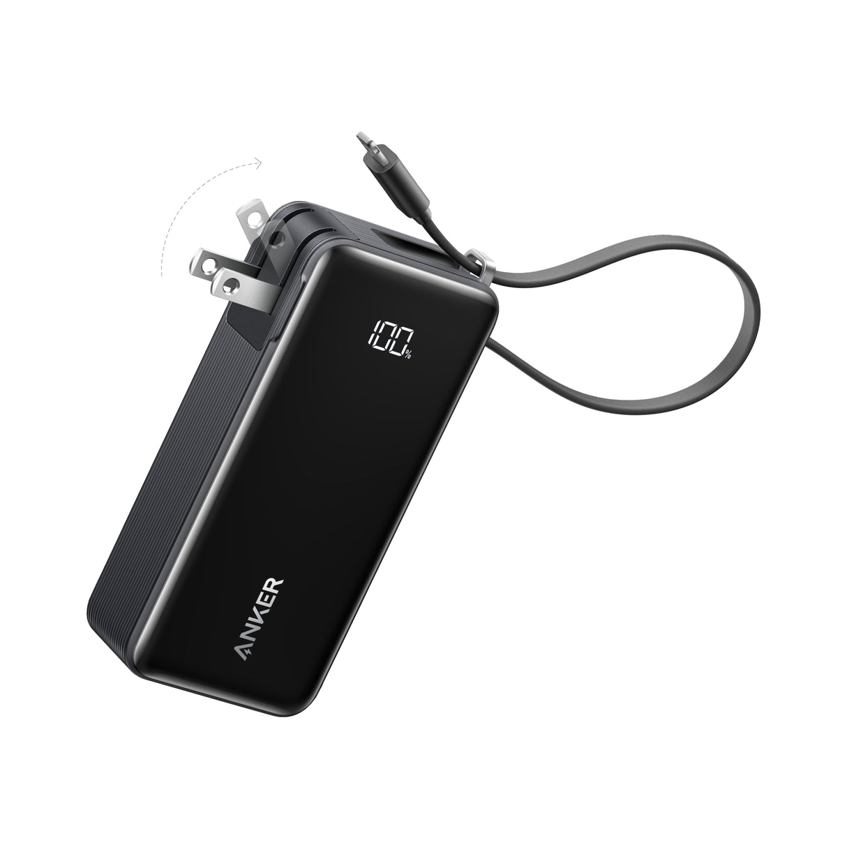 Anker Power Bank (10K, Fusion, Built-In Cable)-AKD Ink