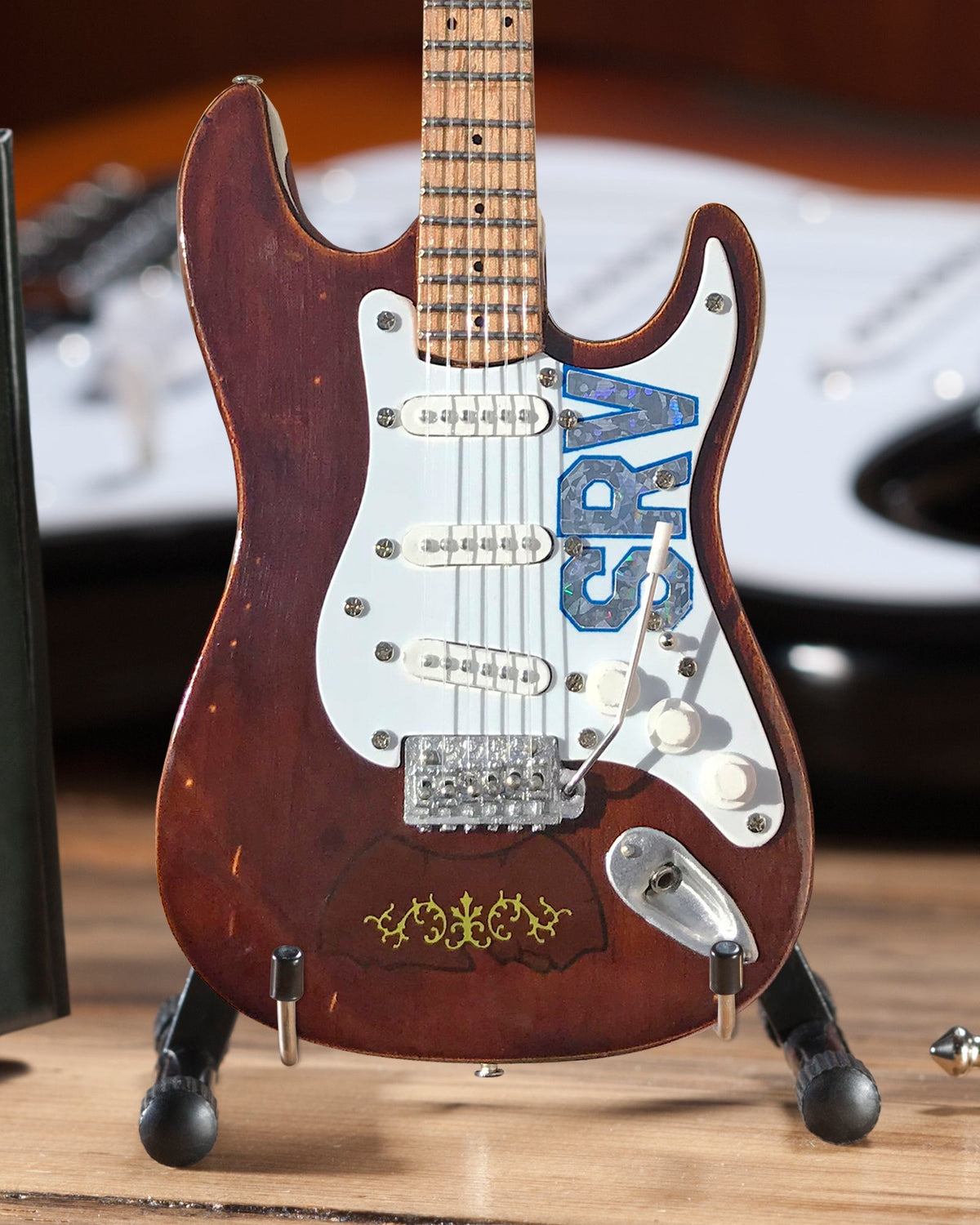 Stevie Ray Vaughan SRV Set of 3 Mini Guitar Replica Collectibles - Officially Licensed Fender
