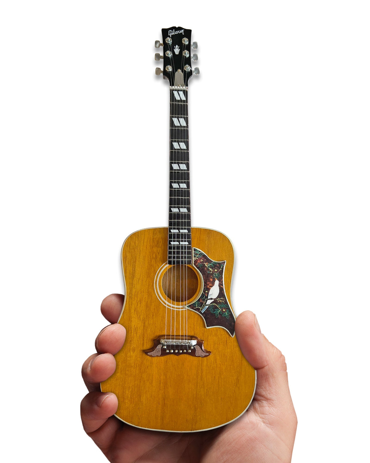 Gibson Dove Original Acoustic 1:4 Scale Mini Guitar Model - Antique Natural