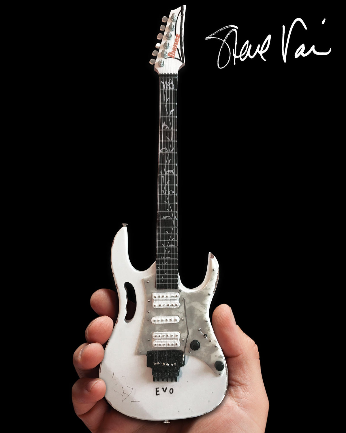 Steve Vai Vintage Ibanez JEM EVO Mini Guitar Replica Tribute