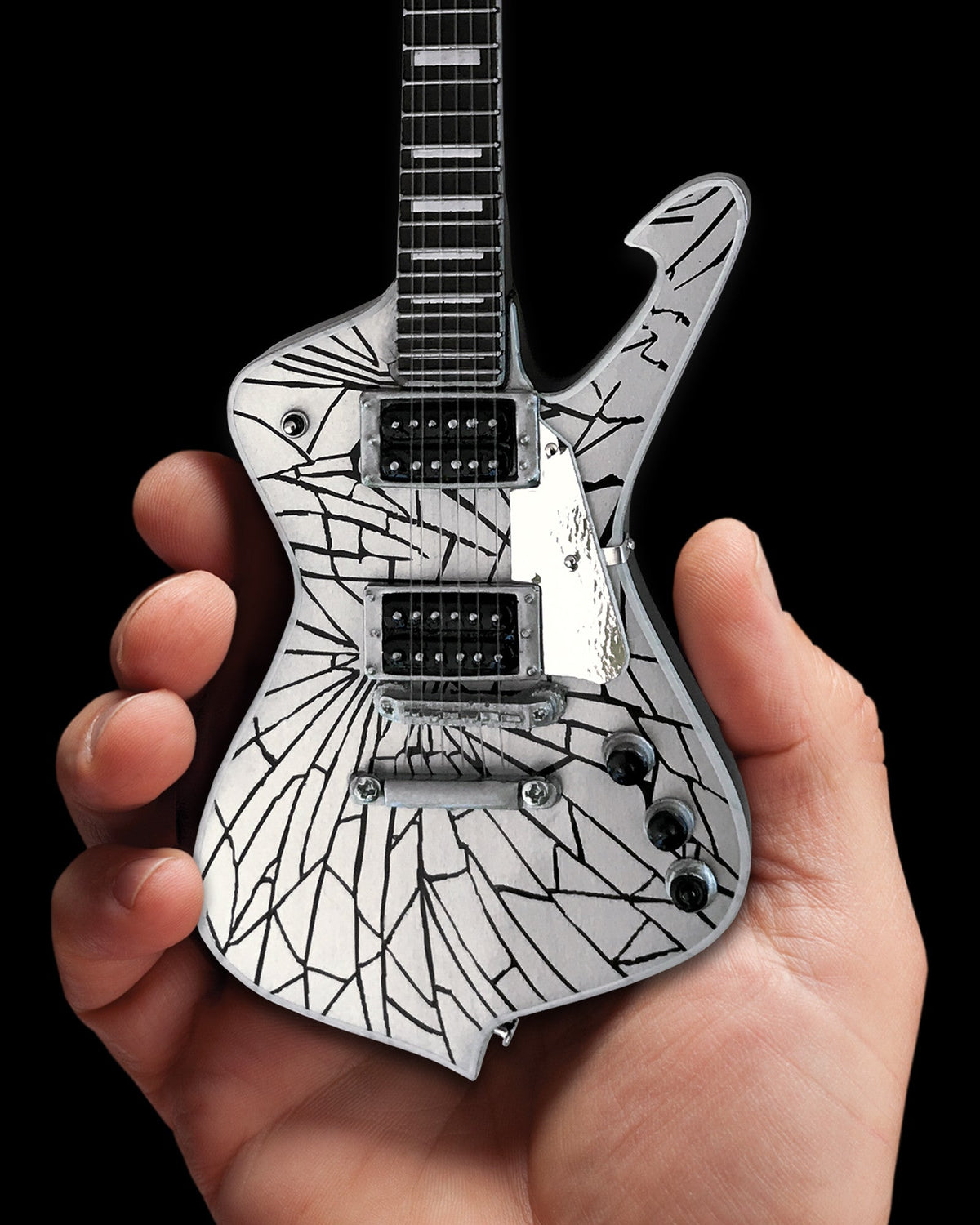 Officially Licensed KISS® SET of 3 Miniature Guitar Models - AXE - ICEMAN - LOGO ICEMAN