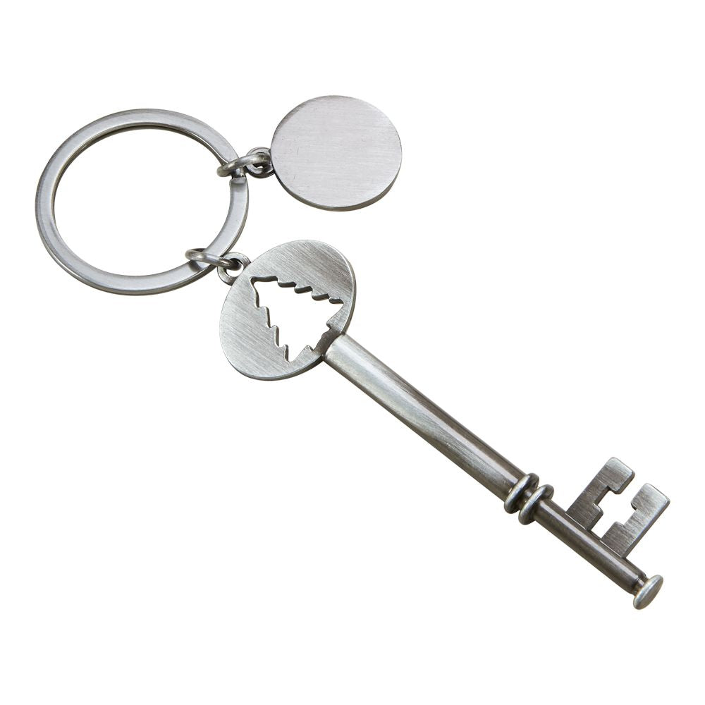 Engraved Holiday Tree Key For Santa - Perfect Ornament Keychain with Gift Box-AKD Ink