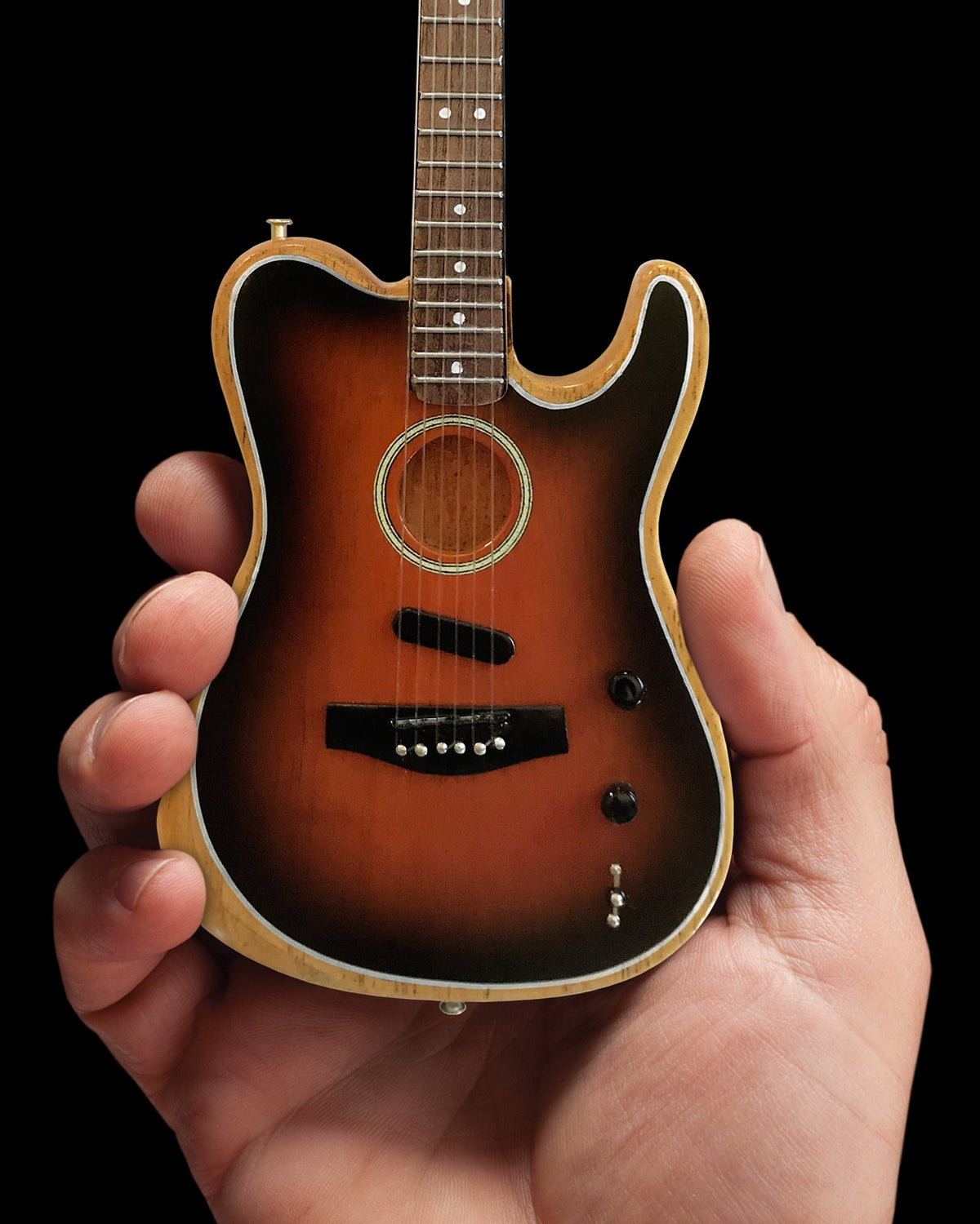 The American Acoustasonic™ Telecaster® Fender™ Miniature Guitar Replica - Sunburst