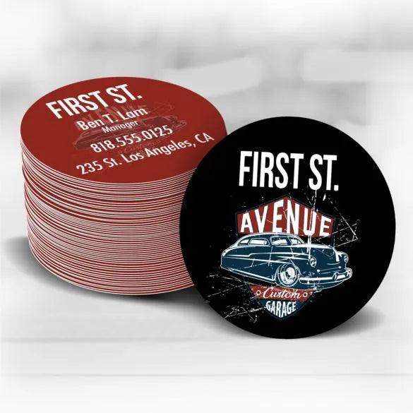 Circle Business Cards-AKD Ink