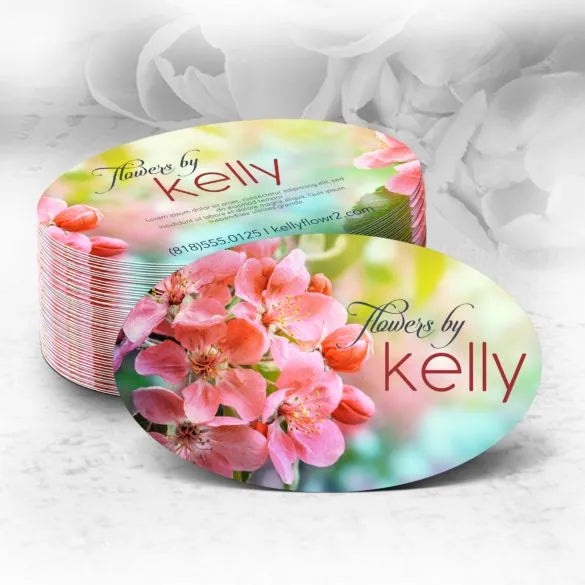 Oval Business Cards-AKD Ink