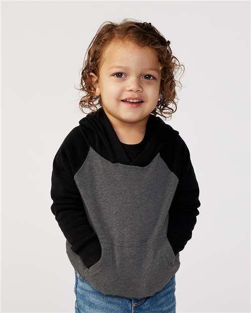 Toddler Special Blend Hooded Raglan Sweatshirt - AKD Ink