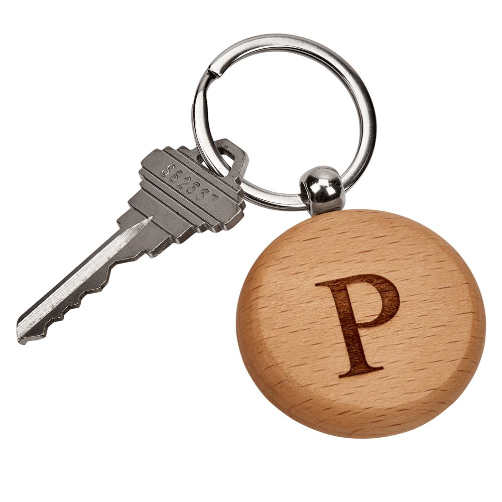 Round Wood Keychain, 1.75"-AKD Ink