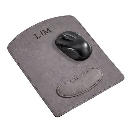 Leatherette Mouse Pad Grey 9.75" X 8"-AKD Ink