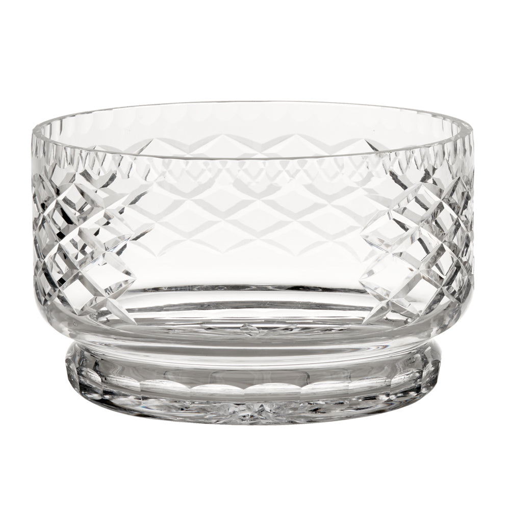Crystal Round Bowl With Medallion Ii Pattern, 5.5" X 9"-AKD Ink