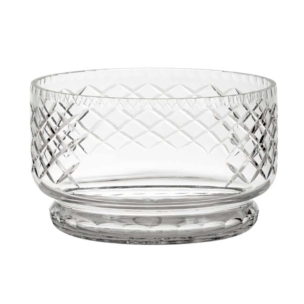 Crystal Round Bowl With Medallion Ii Pattern, 4.5" X 7.5"-AKD Ink