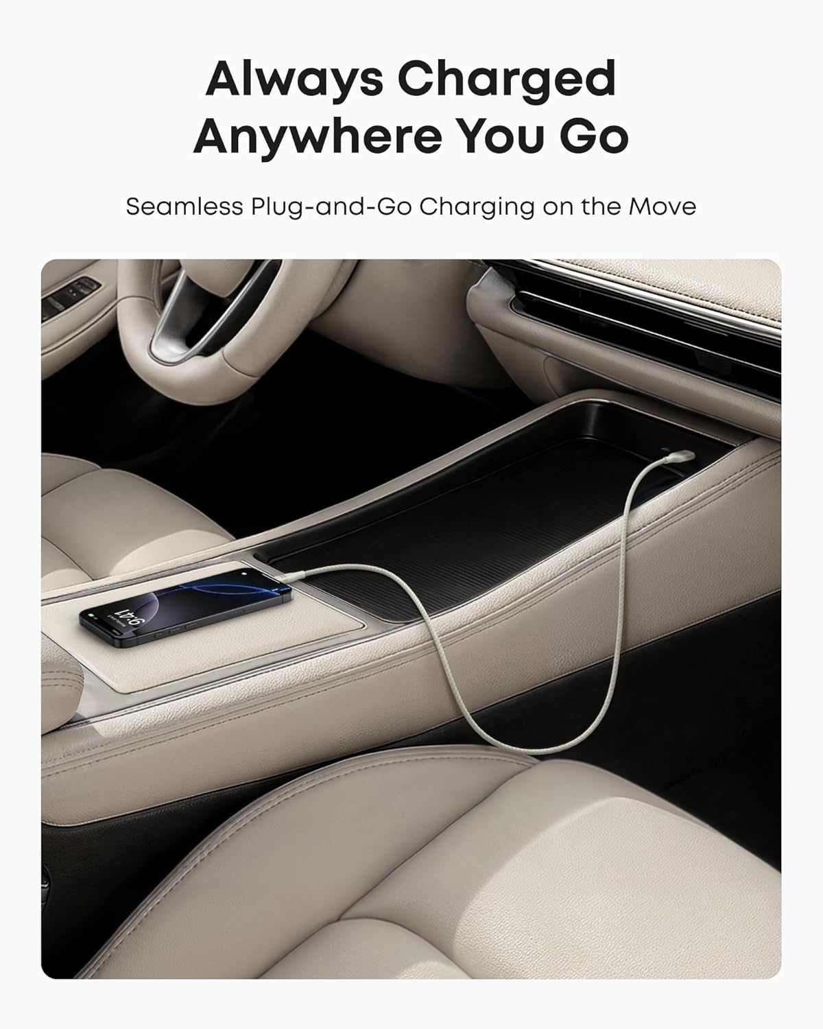 Anker upcycled braided USB-A to USB-C cable in 3 ft or 6 ft length, featuring durable, woven design for fast charging and data transfer.