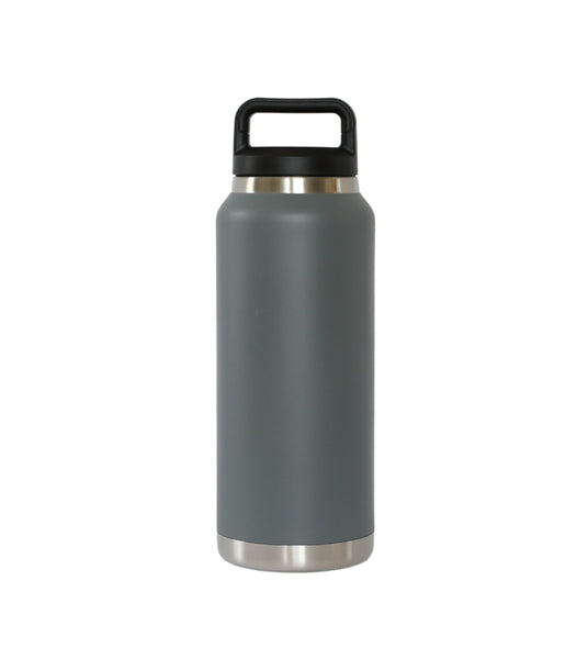 36 Oz Stainless Steel Twist-Off Cap Water Bottle - Grey