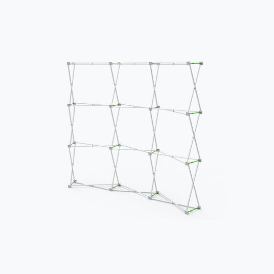 8ft Curve Velcro Fabric Pop Up Display Hardware Only