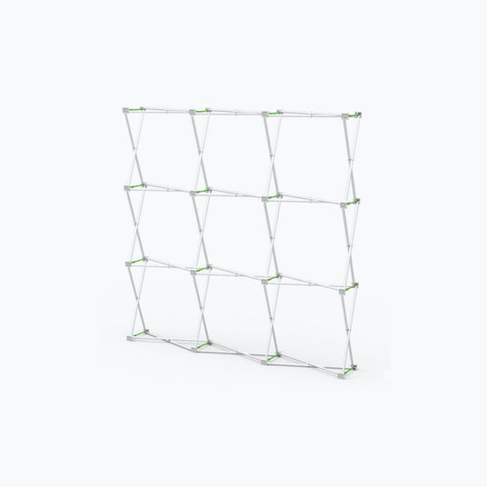 8ft Straight Velcro Fabric Pop Up Display Hardware Only