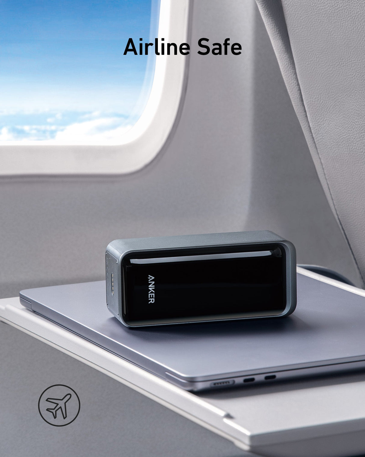 Anker Prime Power Bank 20K 200W portable charging device with multiple ports, shown in black with digital display on a white background.