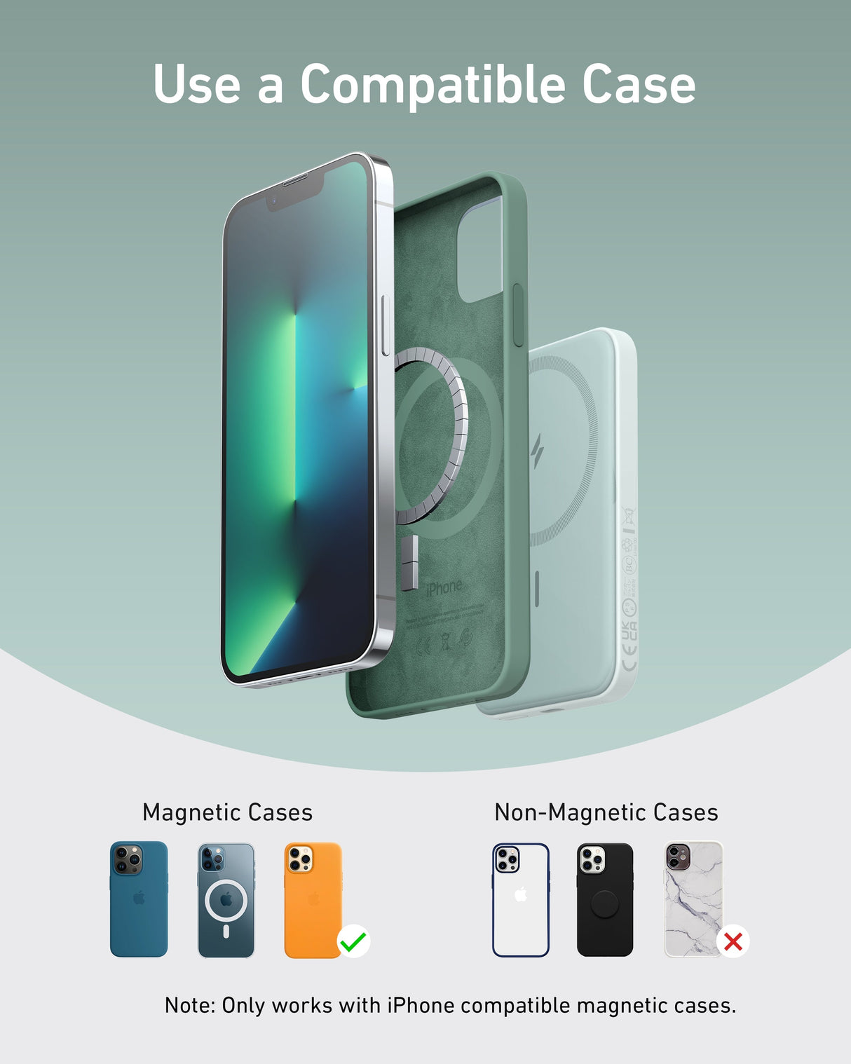 Anker 621 MagGo Magnetic Battery for charging, featuring sleek design and magnetic attachment for compatible devices.
