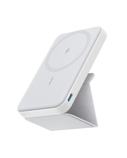 Anker 622 MagGo magnetic battery charger with charging cable, compact portable power bank for smartphones and devices.