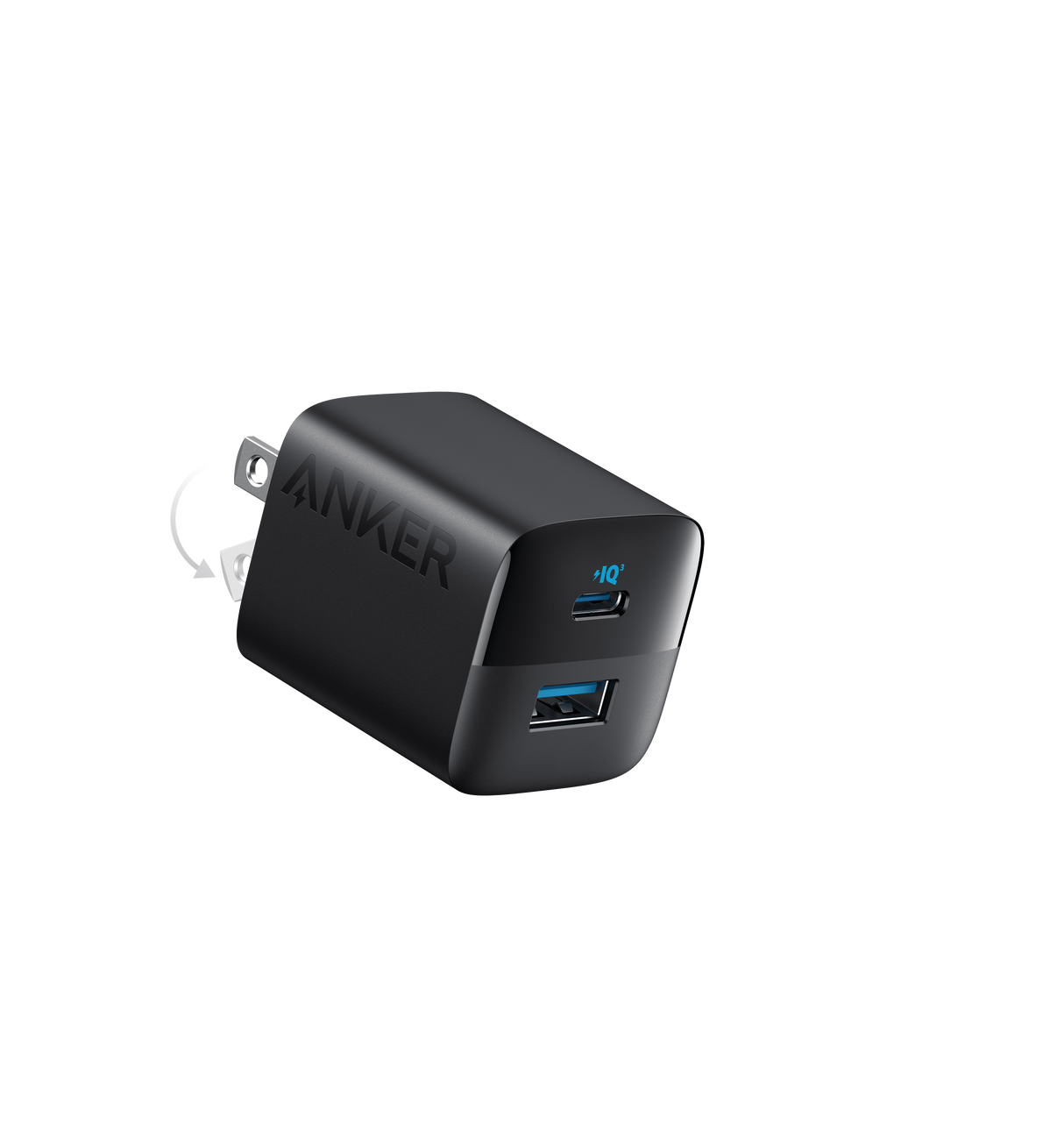 Anker 323 33W charging-only power adapter with compact design and USB-C port for fast device charging.