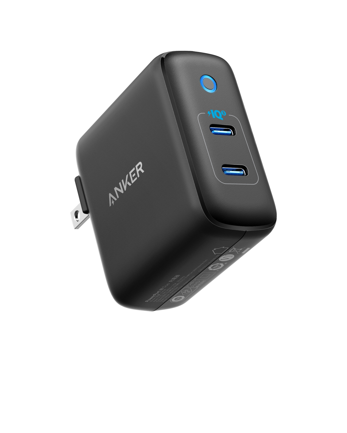 Anker 324 Charger 40W, compact charging device with USB-C port, shown in white with sleek design.