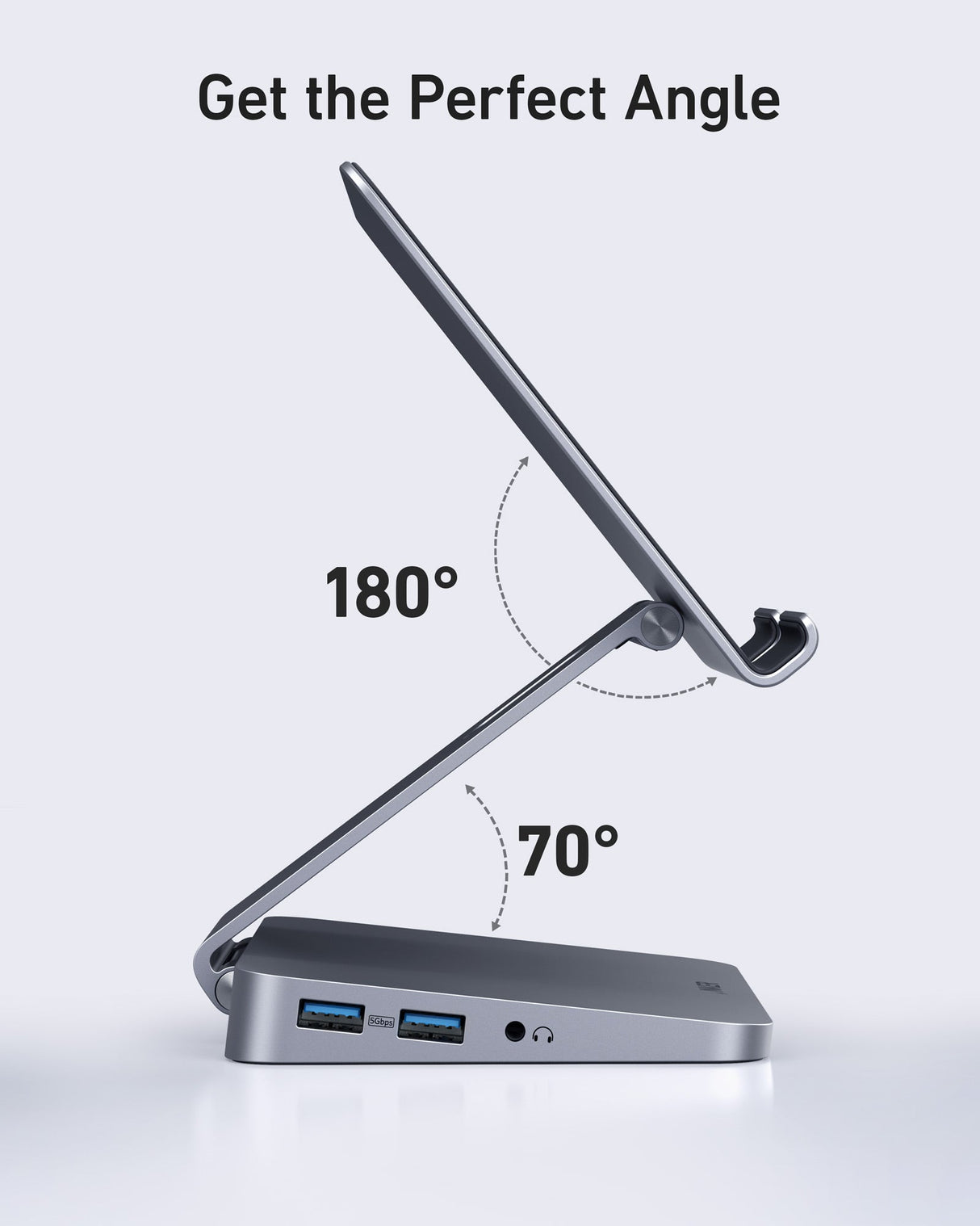 Anker <b>551</b> USB-C Hub (8-in-1, Tablet Stand)-AKD Ink