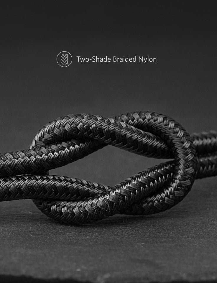 Anker 551 USB-A to Lightning charging cable, available in 3 ft, 6 ft, and 10 ft lengths, shown connected to a device.
