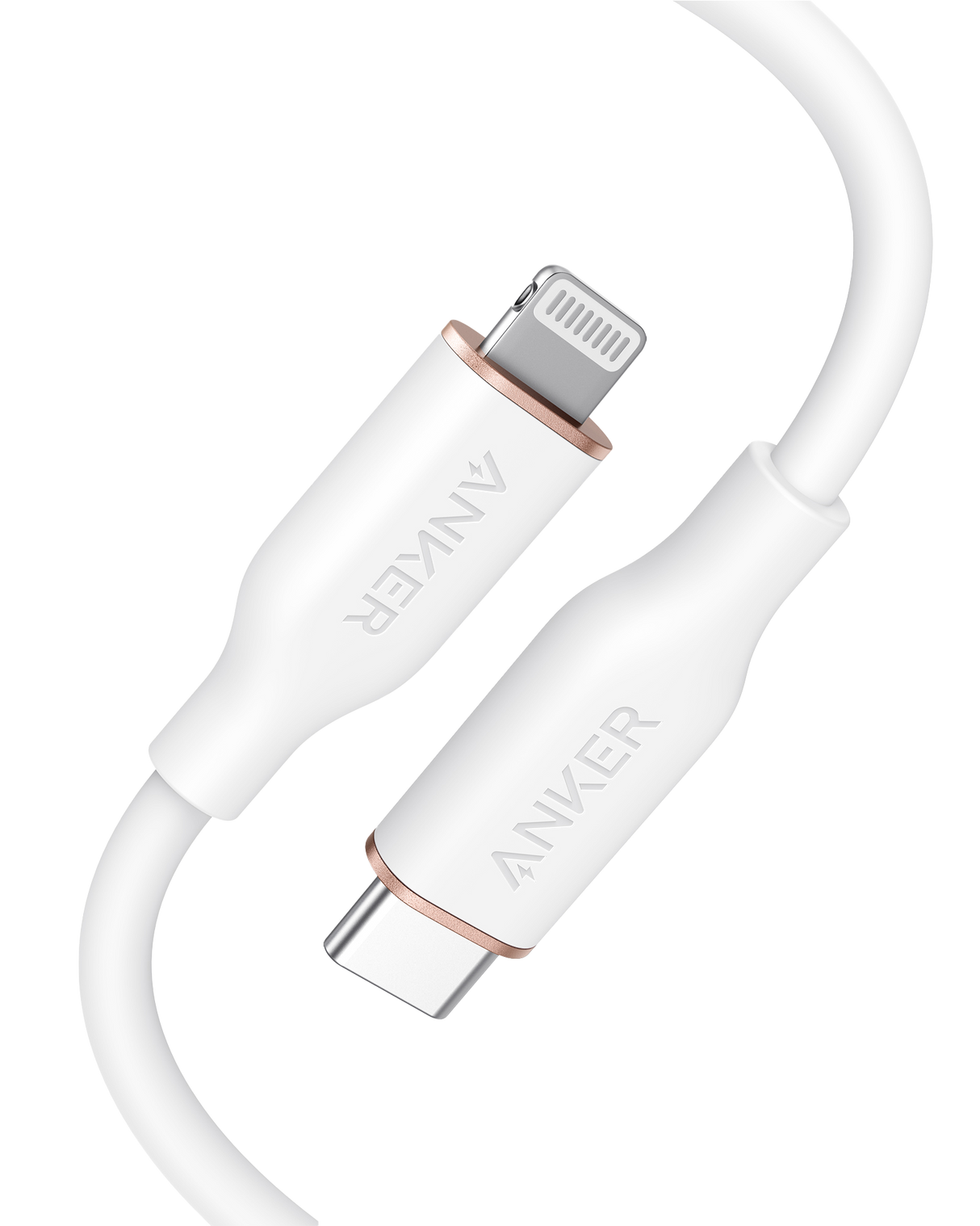 Anker 641 USB-C to Lightning Cable, 3 ft silicone flow cable for charging and syncing Apple devices, black color and flexible design
