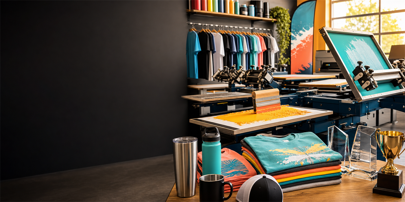 AKD summer printing and branding hero background