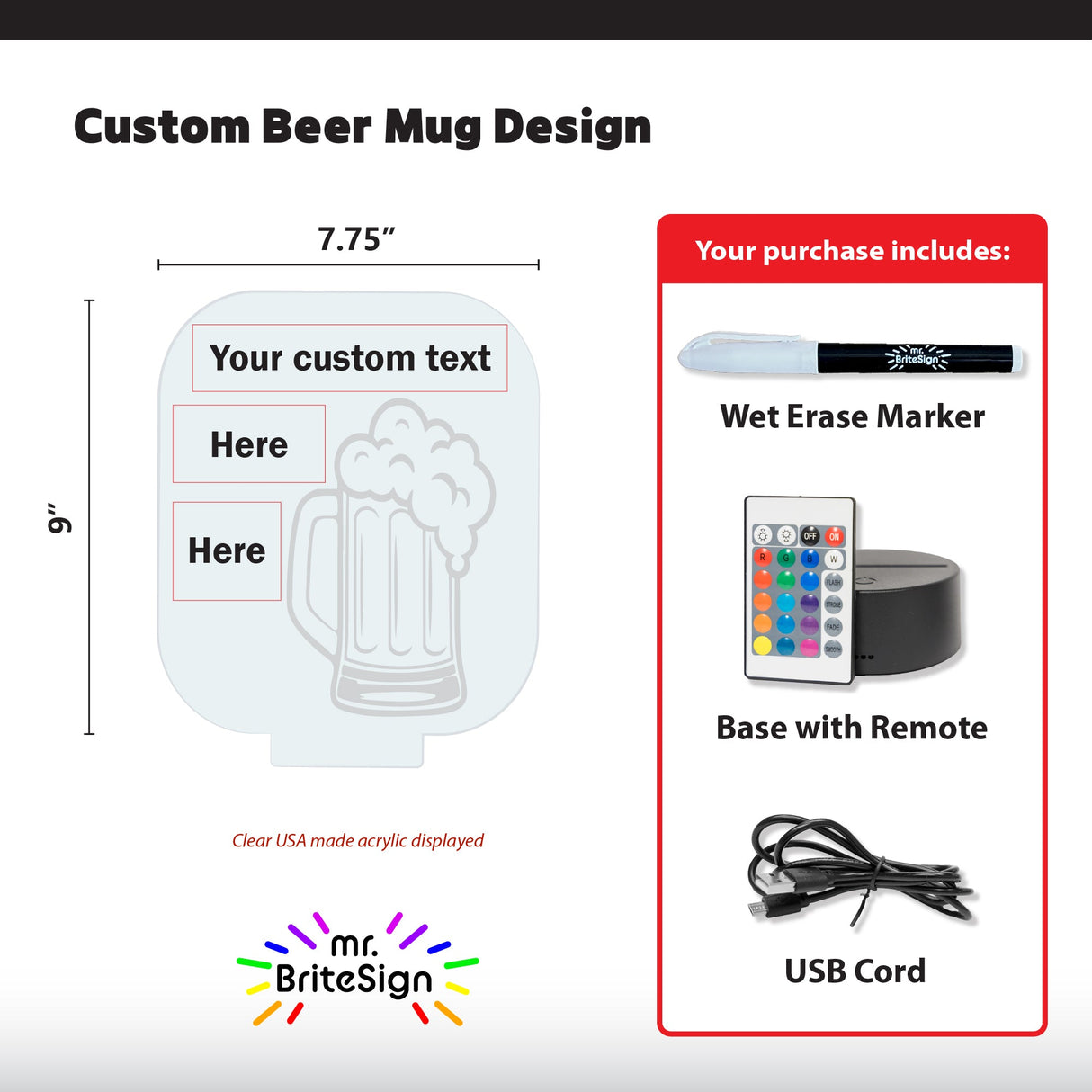 mr.BriteSign Beer Mug - AKD Ink