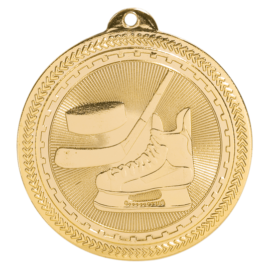 Hockey BriteLazer Medal-Gold 2"