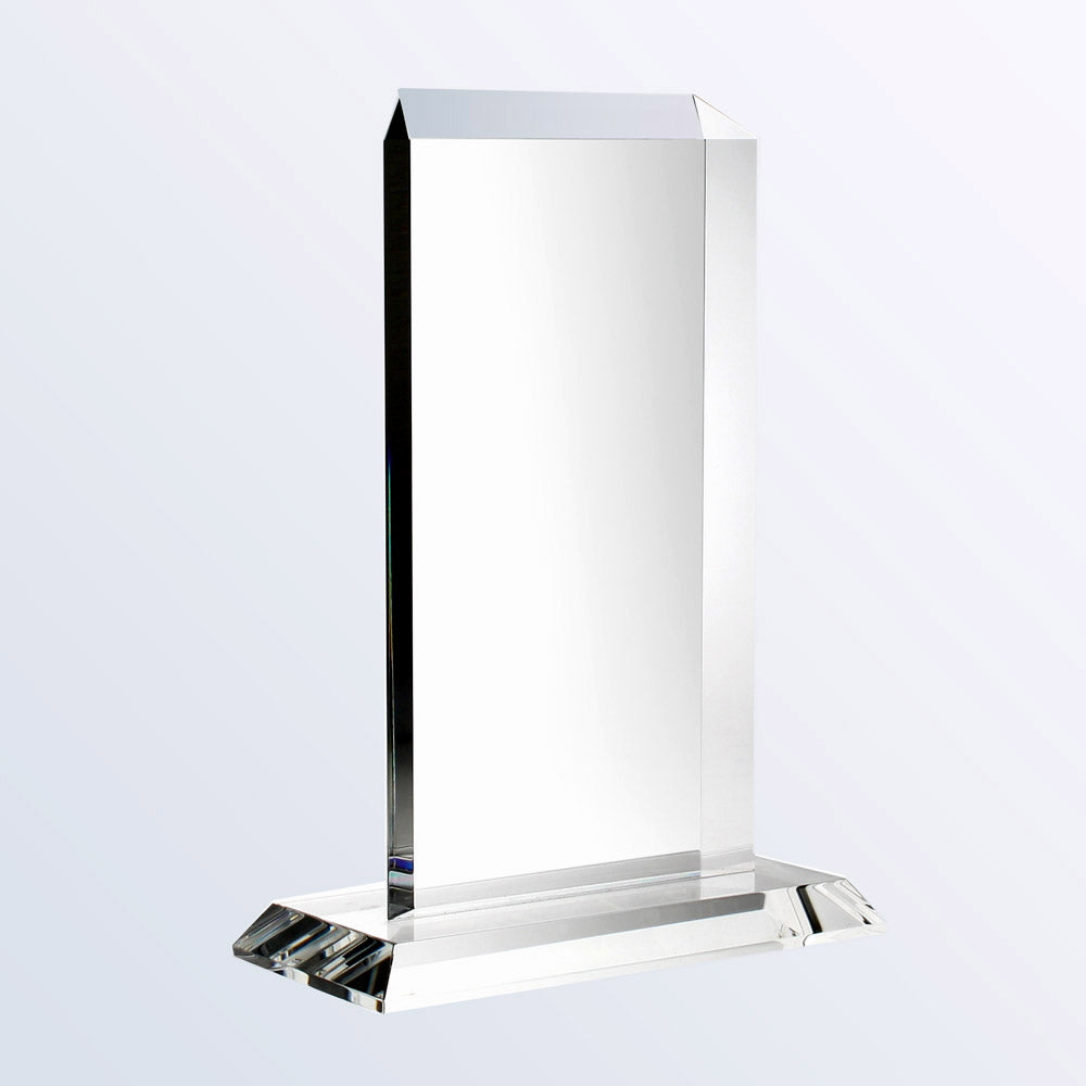 Vertical Rectangle Plaque w/ Base premium recognition award