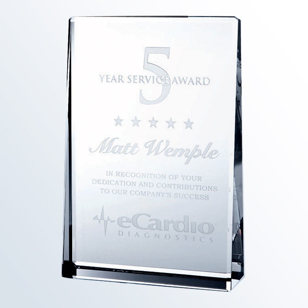 Vertical Rectangle Plaque premium recognition award