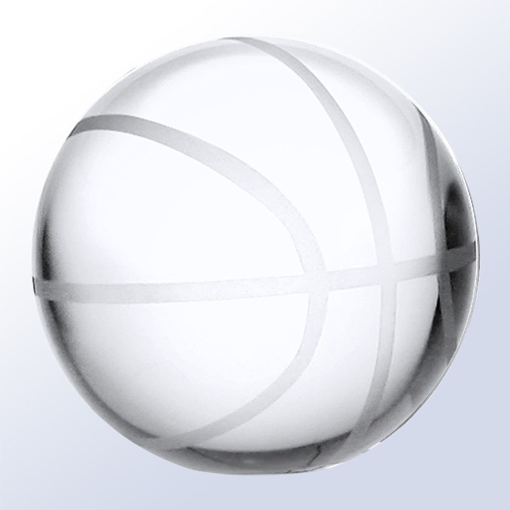 Basketball with flat bottom premium recognition award