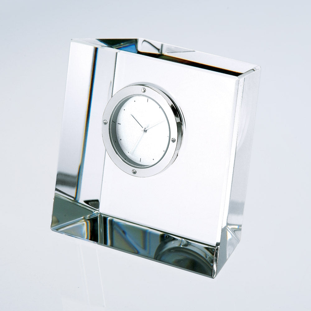 Slanted Block Clock premium recognition award