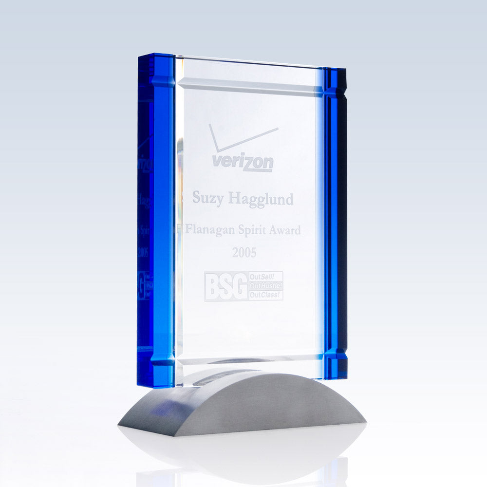 Deco Award (Blue) premium recognition award