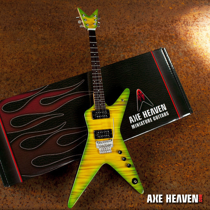 Licensed Dimebag Darrell Signature Slime Dime Miniature Guitar Replica