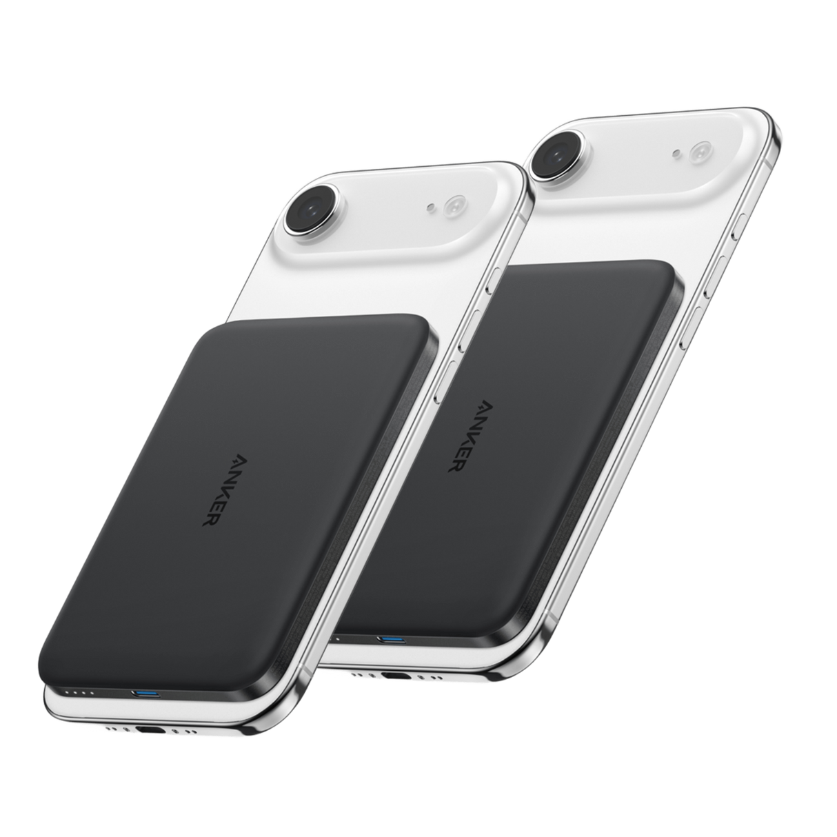 Anker Nano Power Bank 5K with MagGo, slim portable charger for smartphones and devices, shown in black with USB port visible.