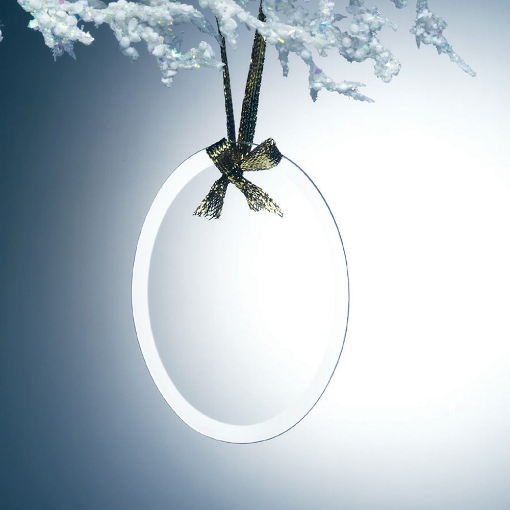 Glass Oval Ornament premium recognition award