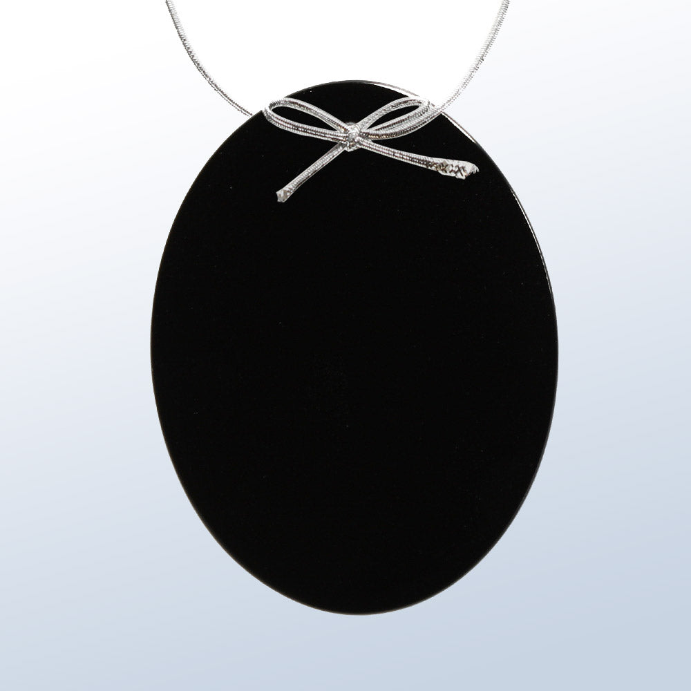 Color Oval Ornament Black premium recognition award