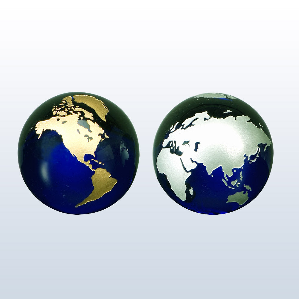 Cobalt Blue Globe premium recognition award
