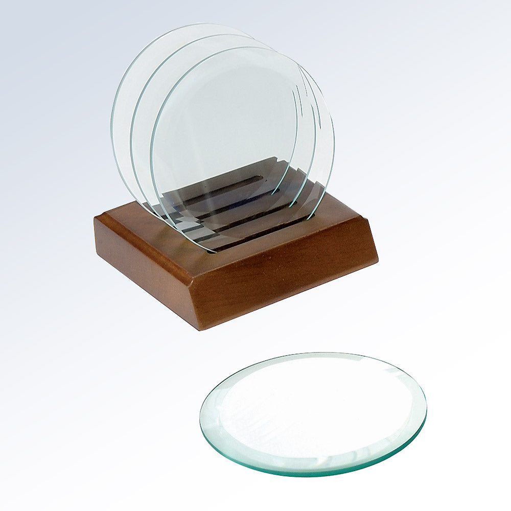 Circle Glass Coaster premium recognition award
