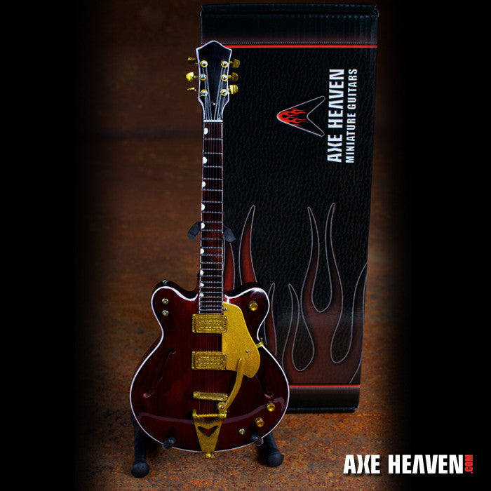 George Harrison Gretsch Country Gentleman Signature Rosewood Hollow Body Mini Guitar Replica Collectible